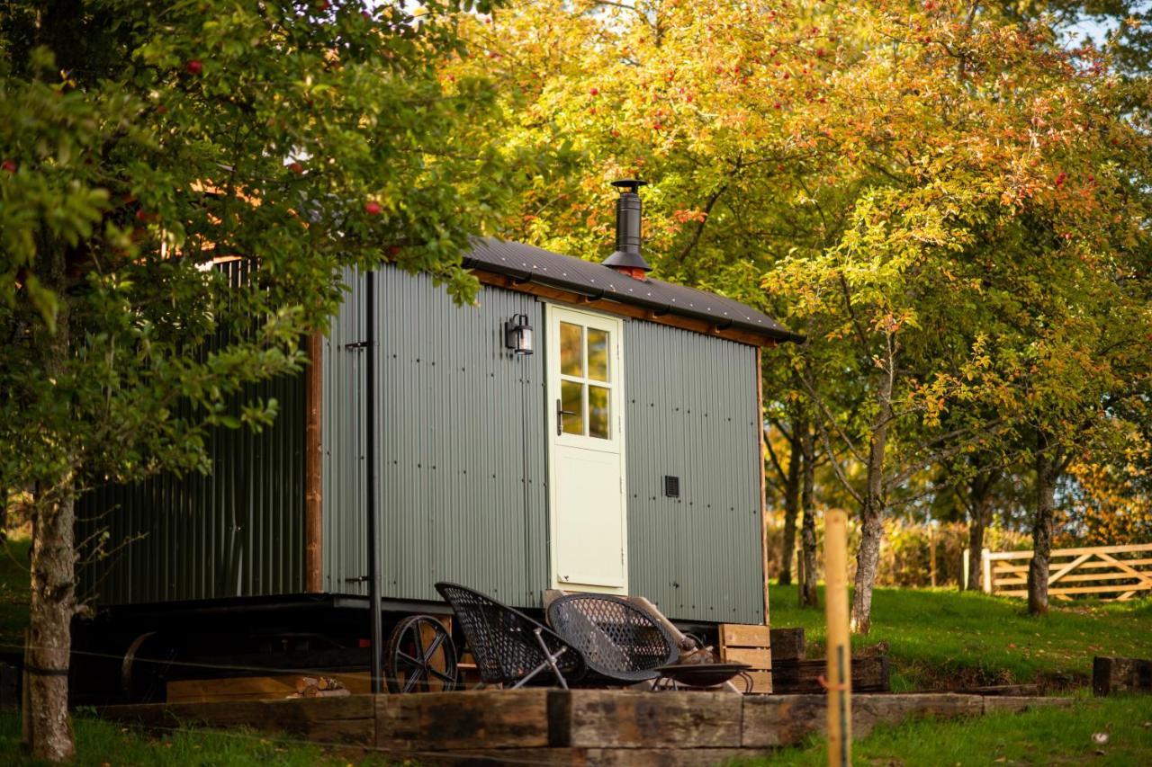 Harrys Hideout - Shepherd'S Huts At Harrys Cottages Pen-y-Clawdd Exterior foto